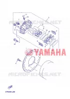 ETRIER DE FREIN ARRIERE pour Yamaha YP125RA de 2012