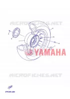 ROUE ARRIERE pour Yamaha YP125RA de 2012