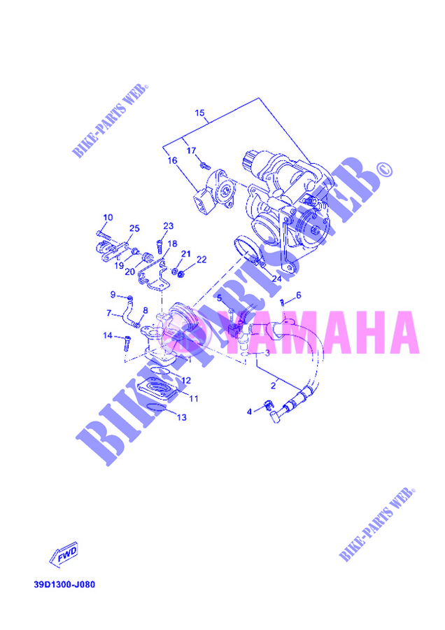 ADMISSION pour Yamaha X-MAX 125 ABS BUSINESS de 2012