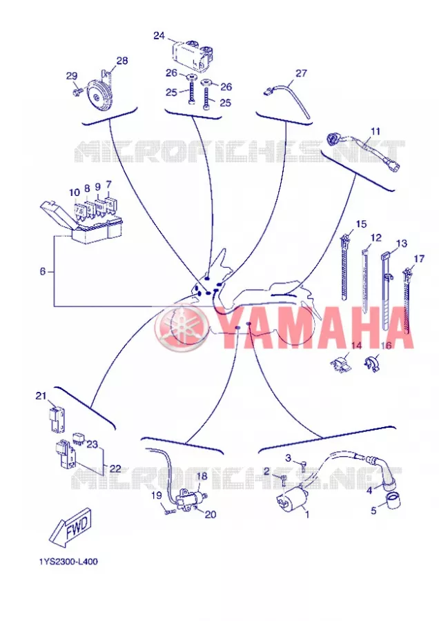 PARTIE ELECTRIQUE 2 Yamaha SCOOTER 250 2012 XMAX  YP250R
