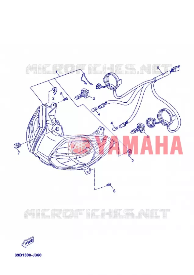 PHARE  Yamaha SCOOTER 250 2012 XMAX  YP250R