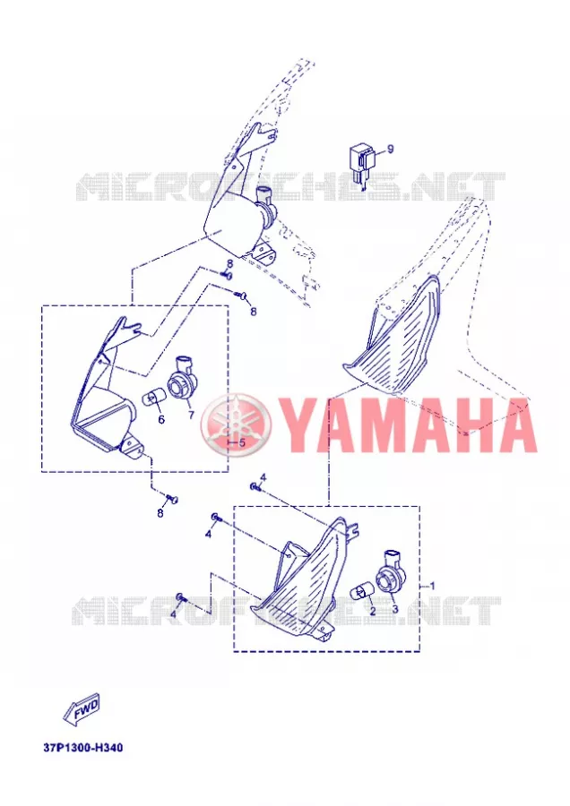 CLIGNOTANT Yamaha SCOOTER 250 2012 XMAX  YP250R