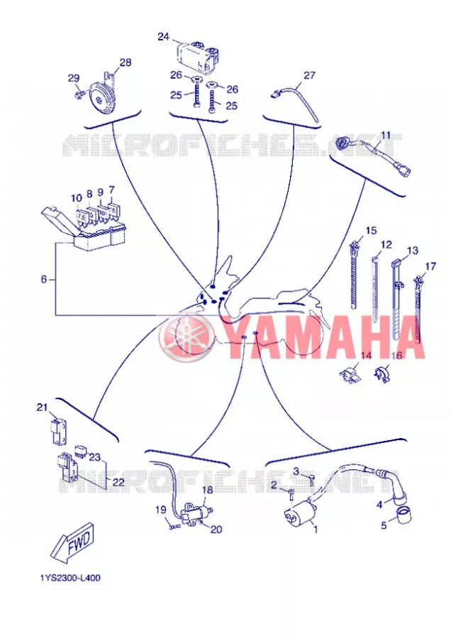 PARTIE ELECTRIQUE 2 Yamaha SCOOTER 250 2012 XMAX  YP250R