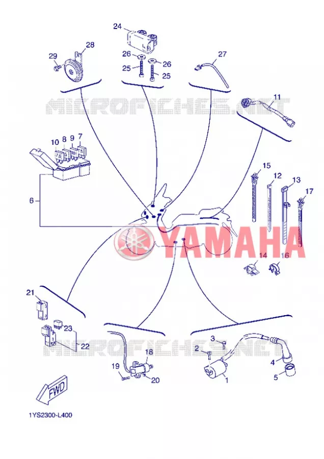PARTIE ELECTRIQUE 2 Yamaha SCOOTER 250 2012 XMAX  YP250R