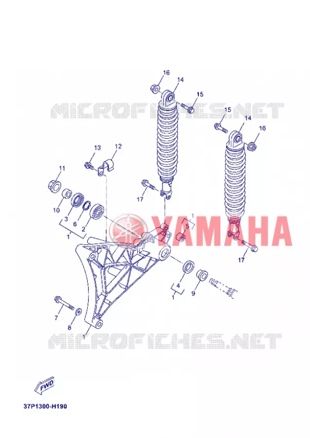 BRAS OSCILLANT / AMORTISSEUR Yamaha SCOOTER 250 2012 XMAX  YP250R