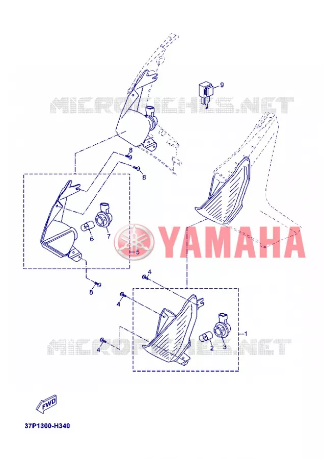 CLIGNOTANT Yamaha SCOOTER 250 2012 XMAX  YP250R