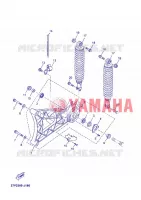 BRAS OSCILLANT / AMORTISSEUR pour Yamaha YP250RA  de 2012