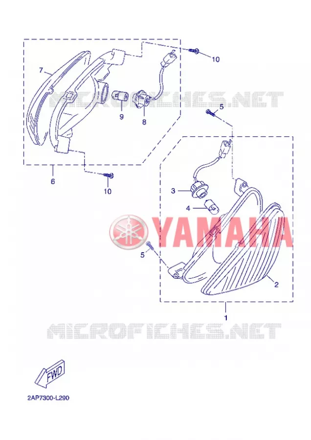 CLIGNOTANT Yamaha SCOOTER 50 2012 NEOS 4T UBS  YN50FU
