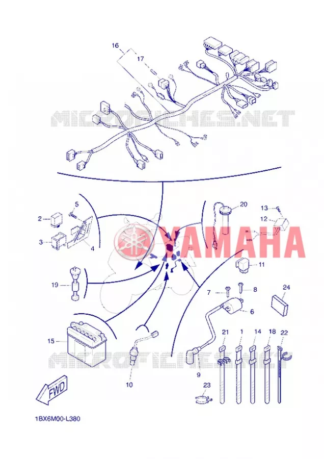 PARTIE ELECTRIQUE 2 Yamaha SCOOTER 50 2012 NITRO  YQ50 NITRO