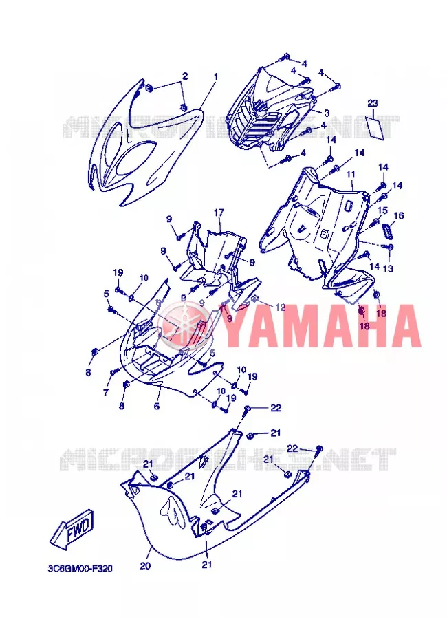 PROTEGE JAMBES Yamaha SCOOTER 50 2012 NITRO  YQ50 NITRO