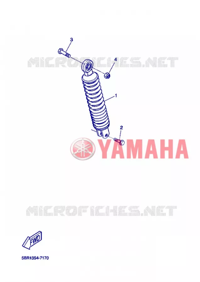 AMORTISSEUR ARRIERE Yamaha SCOOTER 50 2012 NITRO  YQ50 NITRO