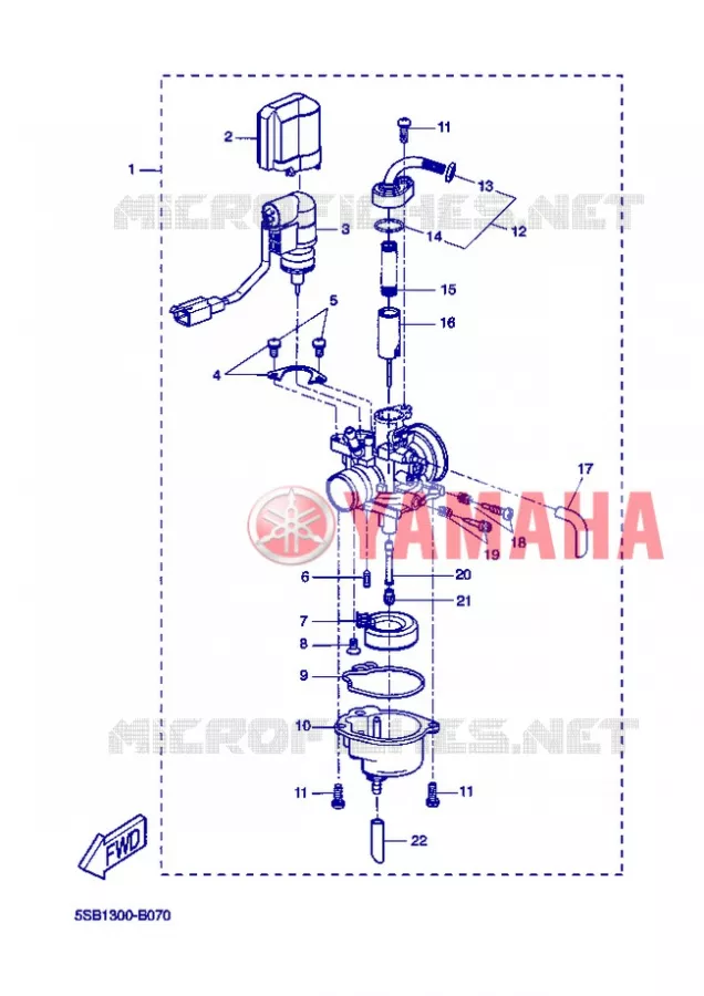 CARBURATEUR Yamaha SCOOTER 50 2012 NITRO  YQ50