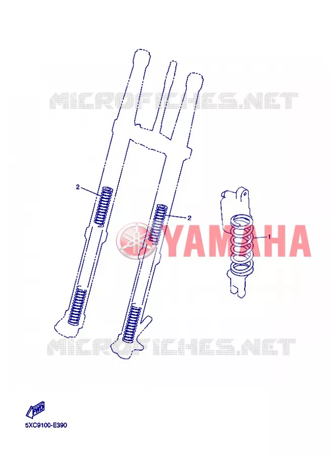 PIÈCES OPTIONNELLES Yamaha MOTO 250 2012 YZF  YZ250F