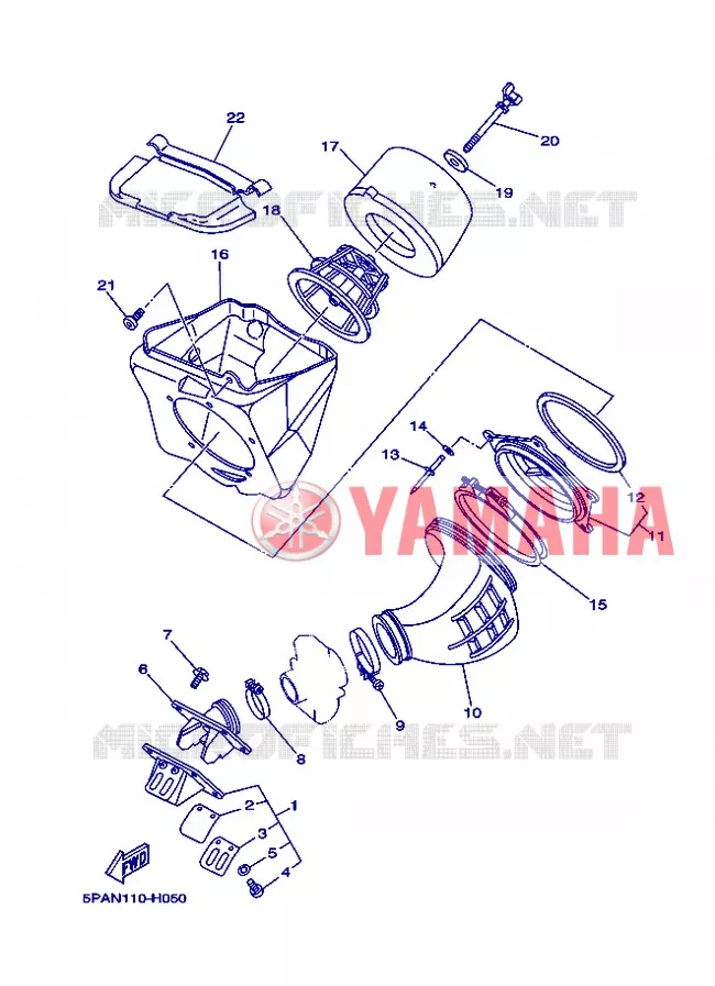 ADMISSION Yamaha MOTO 85 2012 YZ  YZ85