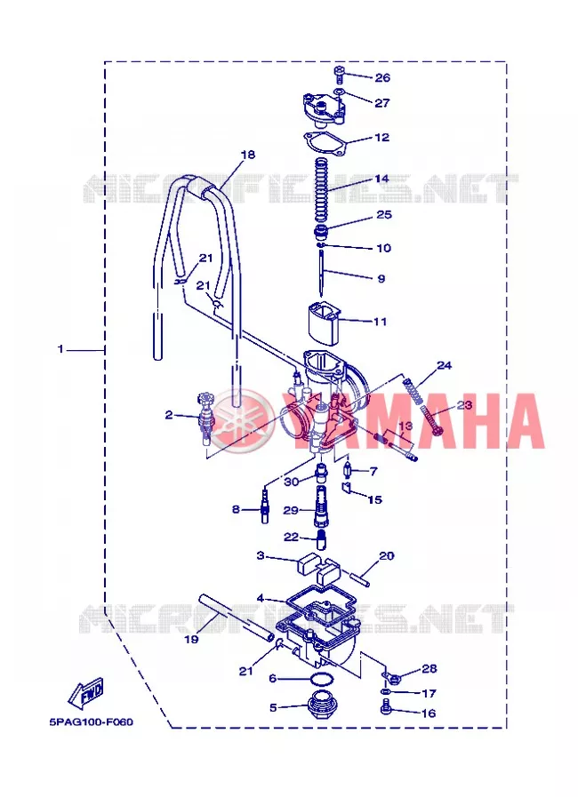 CARBURATEUR Yamaha MOTO 85 2012 YZ  YZ85