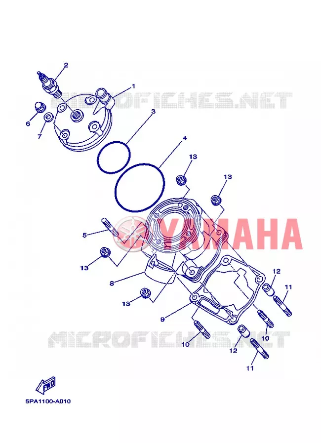 CYLINDRE Yamaha MOTO 85 2012 YZ  YZ85
