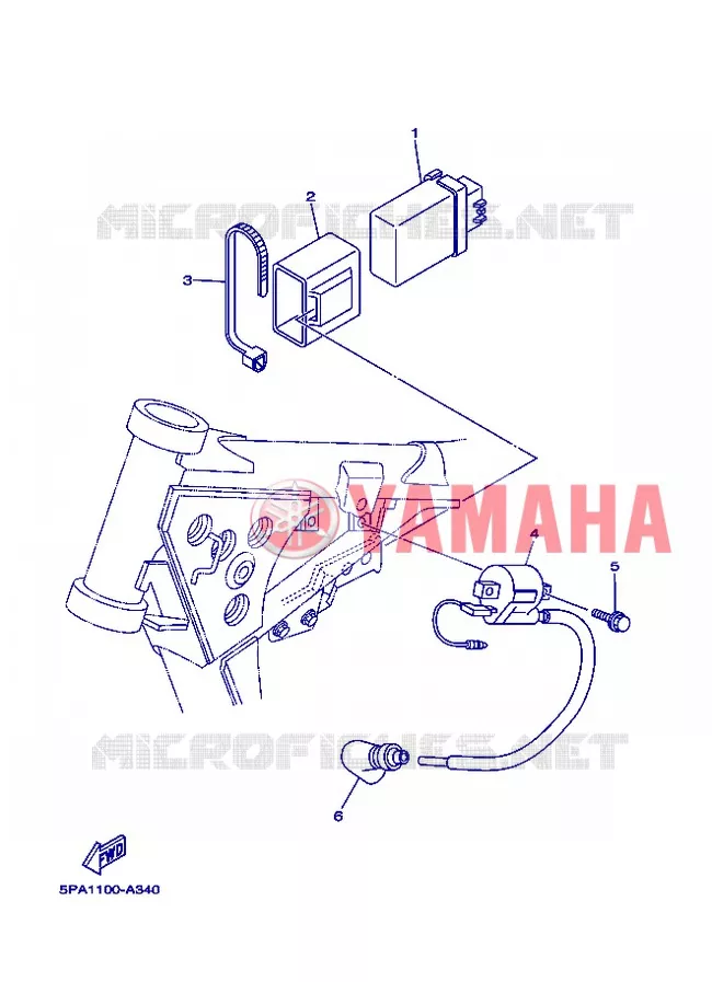 PARTIE ELECTRIQUE 1 Yamaha MOTO 85 2012 YZ  YZ85