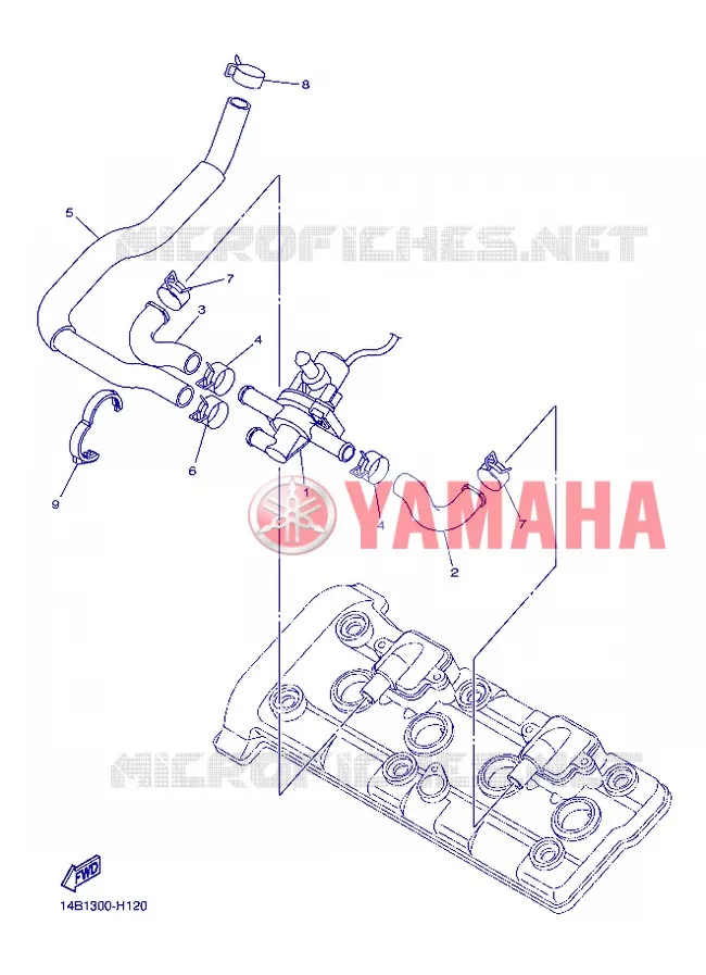 SYSTÈME D'ADMISSION D'AIR AIS Yamaha MOTO 1000 2012 R1  YZF-R1
