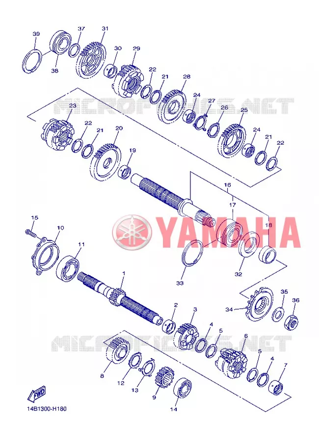 TRANSMISSION Yamaha MOTO 1000 2012 R1  YZF-R1