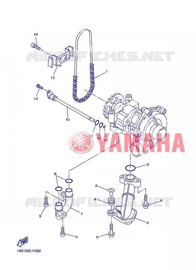 POMPE A HUILE Yamaha MOTO 1000 2012 R1  YZF-R1