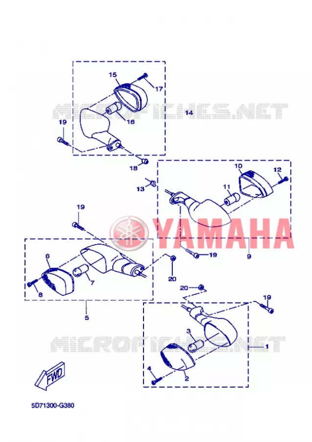 CLIGNOTANT Yamaha MOTO 125 2012 R125  YZF-R125