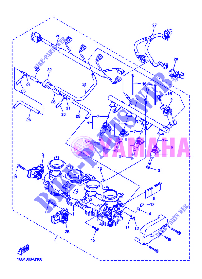 ADMISSION 2 pour Yamaha YZF-R6 de 2012