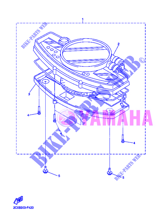 COMPTEUR  pour Yamaha YZF-R6 de 2012