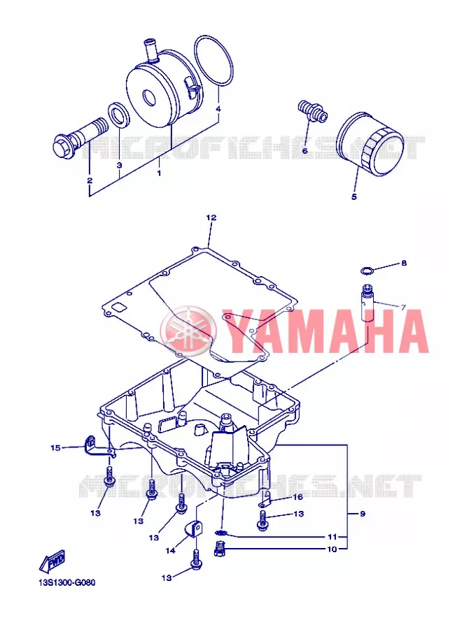 FILTRE A HUILE Yamaha MOTO 600 2012 R6  YZF-R6