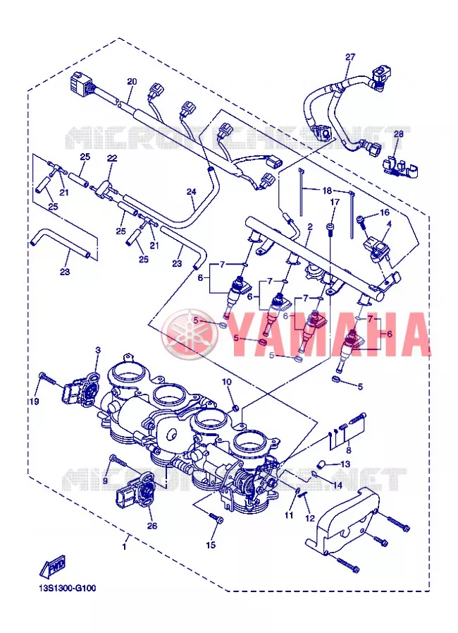 ADMISSION 2 Yamaha MOTO 600 2012 R6  YZF-R6