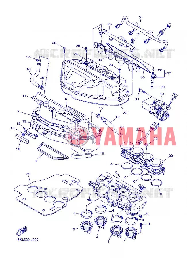 ADMISSION Yamaha MOTO 600 2012 R6  YZF-R6