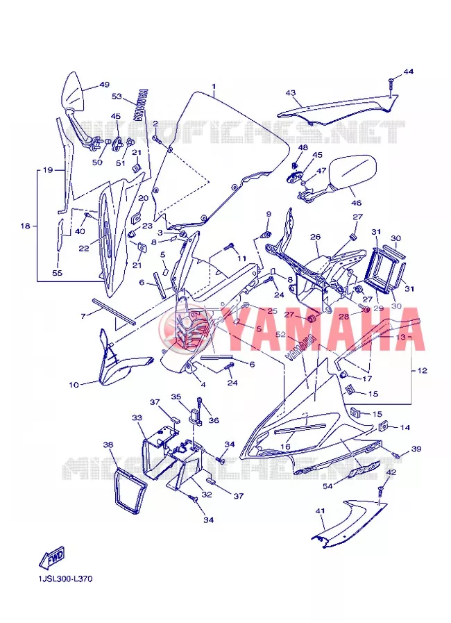 CARENAGES 1  Yamaha MOTO 600 2012 R6  YZF-R6