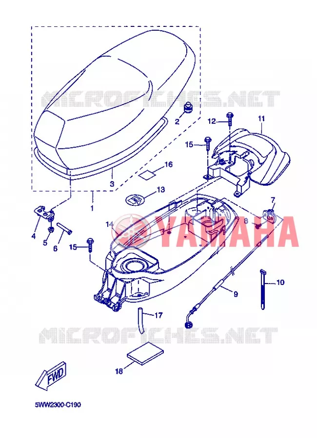 SELLE Yamaha SCOOTER 50 2013 BOOSTER  CW50