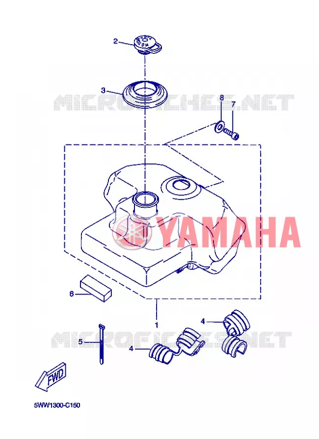 RESERVOIR D'HUILE Yamaha SCOOTER 50 2013 BOOSTER  CW50
