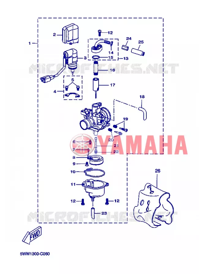 CARBURATEUR Yamaha SCOOTER 50 2013 BWS  CW50