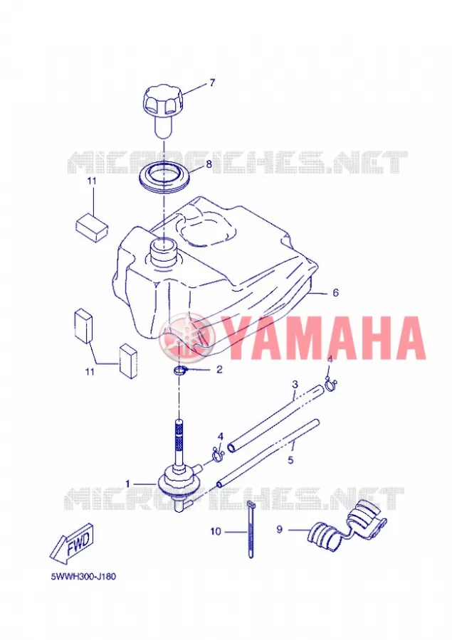 RESERVOIR A ESSENCE Yamaha SCOOTER 50 2013 BWS  CW50
