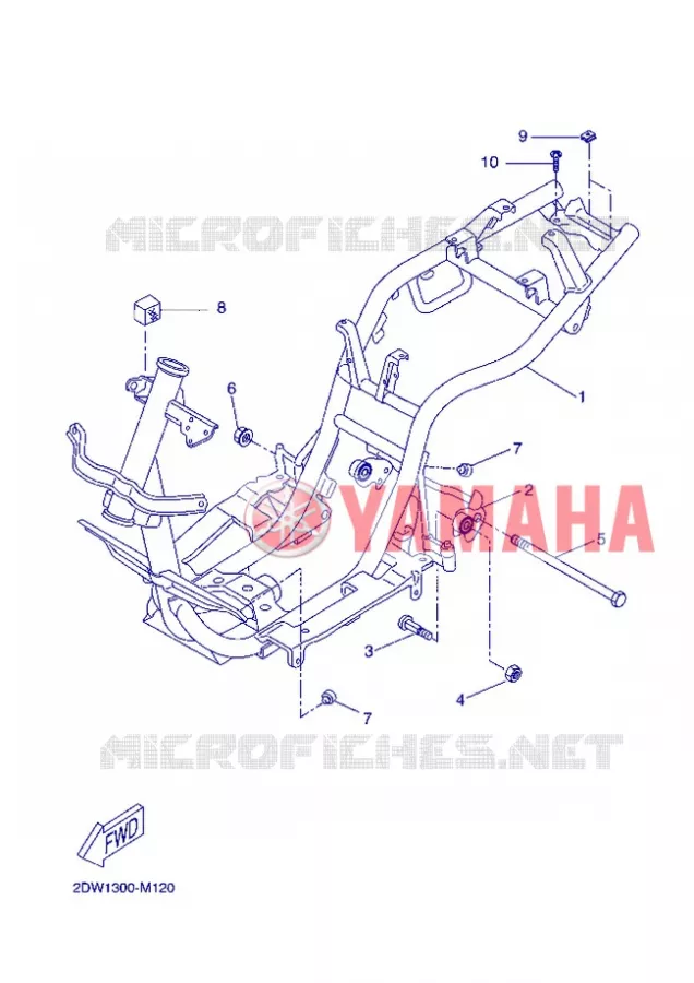 CADRE Yamaha SCOOTER 50 2013 BWS  CW50E