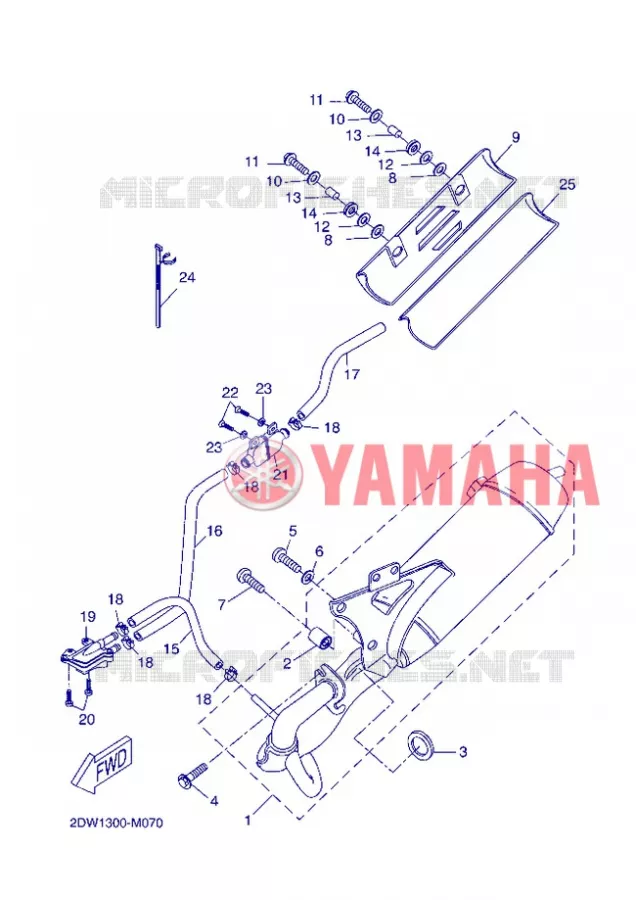 ECHAPPEMENT Yamaha SCOOTER 50 2013 BWS  CW50E