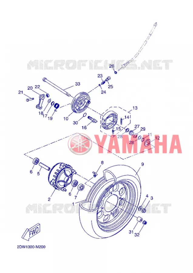 ROUE AVANT Yamaha SCOOTER 50 2013 BWS  CW50E