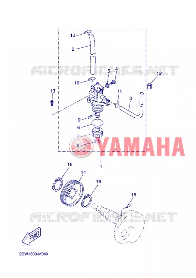 POMPE A HUILE Yamaha SCOOTER 50 2013 BOOSTER  CW50E