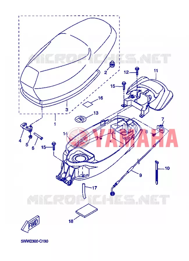 SELLE Yamaha SCOOTER 50 2013 BOOSTER  CW50L