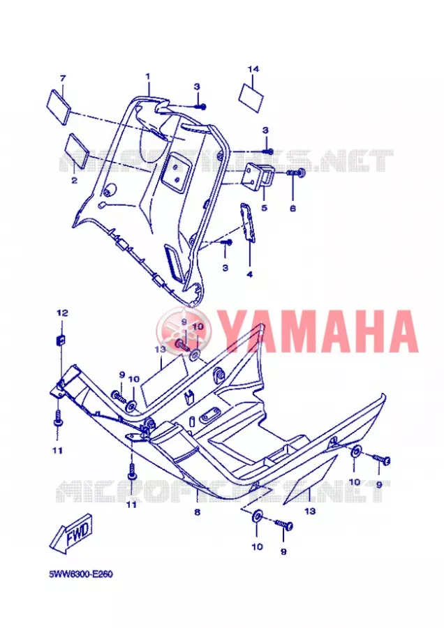 PROTEGE JAMBES Yamaha SCOOTER 50 2013 BOOSTER  CW50N