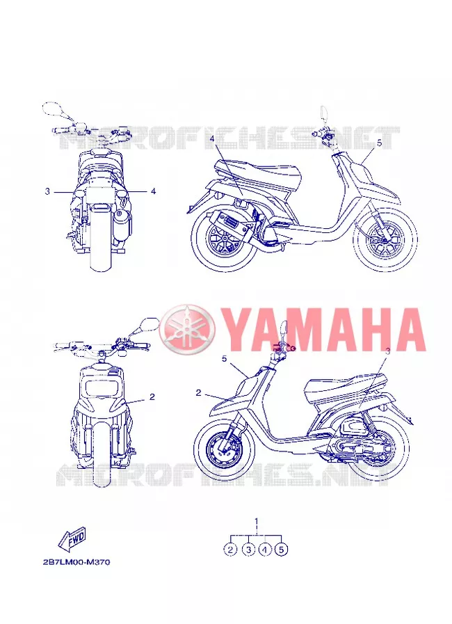 EMBLEME Yamaha SCOOTER 50 2013 BOOSTER  CW50N