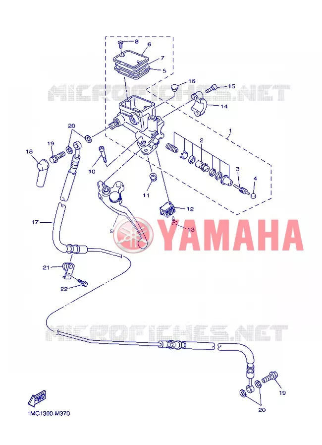 MAITRE CYLINDRE D'EMBRAYAGE Yamaha MOTO 1300 2013 FJR ABS  FJR1300A
