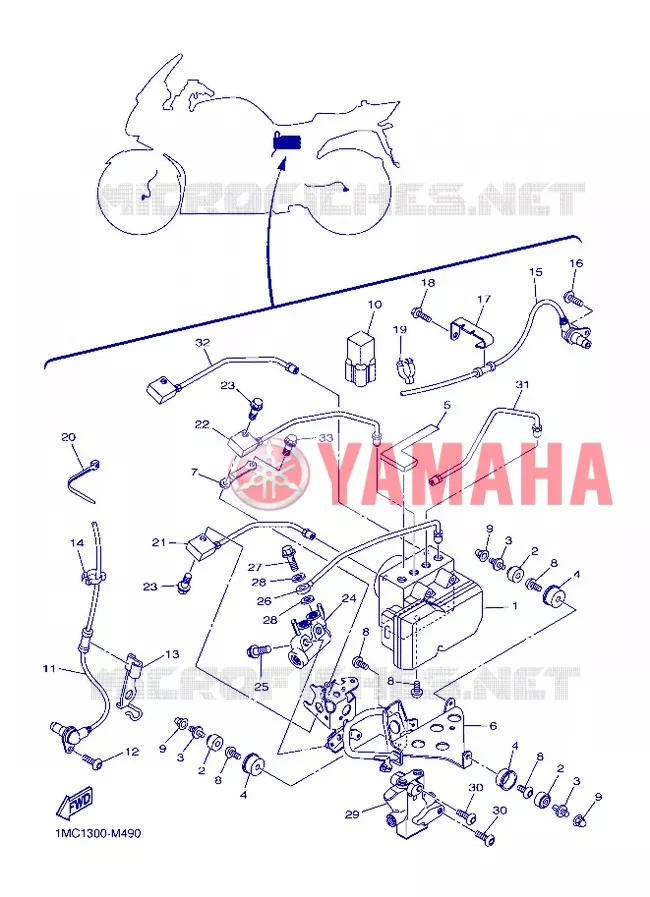 PARTIE ELECTRIQUE 3 Yamaha MOTO 1300 2013 FJR ABS  FJR1300A