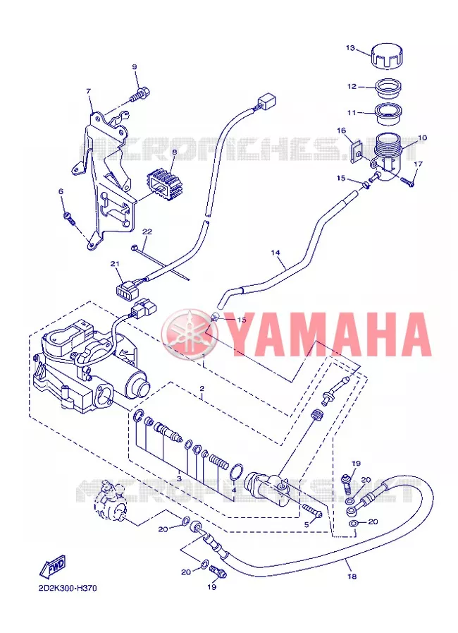 ACTIONNEUR DEMBRAYAGE Yamaha MOTO 1300 2013 FJR AS ABS  FJR1300AS