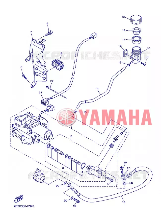 ACTIONNEUR DEMBRAYAGE Yamaha MOTO 1300 2013 FJR AS ABS  FJR1300AS