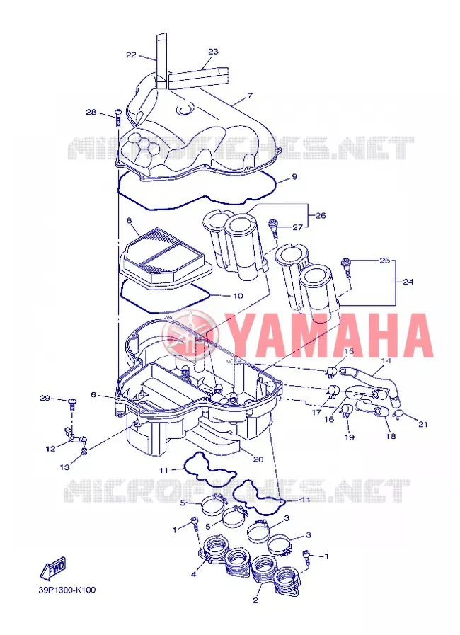 ADMISSION Yamaha MOTO 800 2013 FZ8  FZ8-N