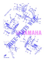 SUPPORT / REPOSE PIEDS pour Yamaha FZ8N de 2013