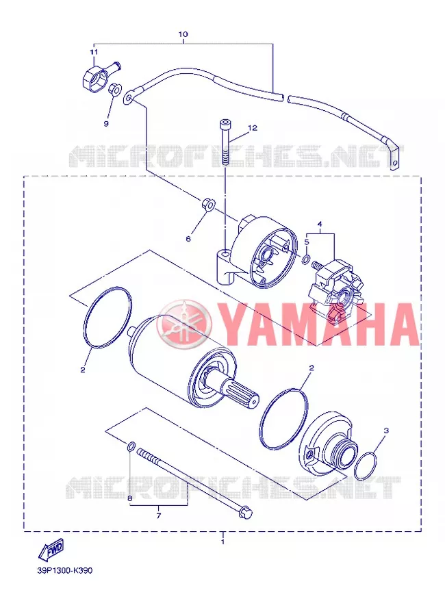 DEMARREUR Yamaha MOTO 800 2013 FZ8  FZ8-N