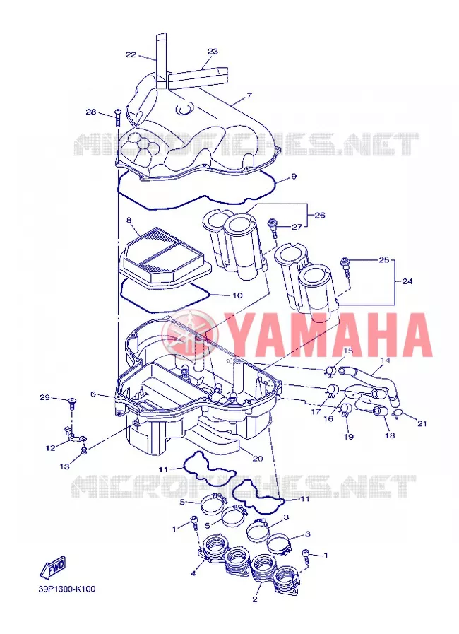 ADMISSION Yamaha MOTO 800 2013 FZ8  FZ8-N